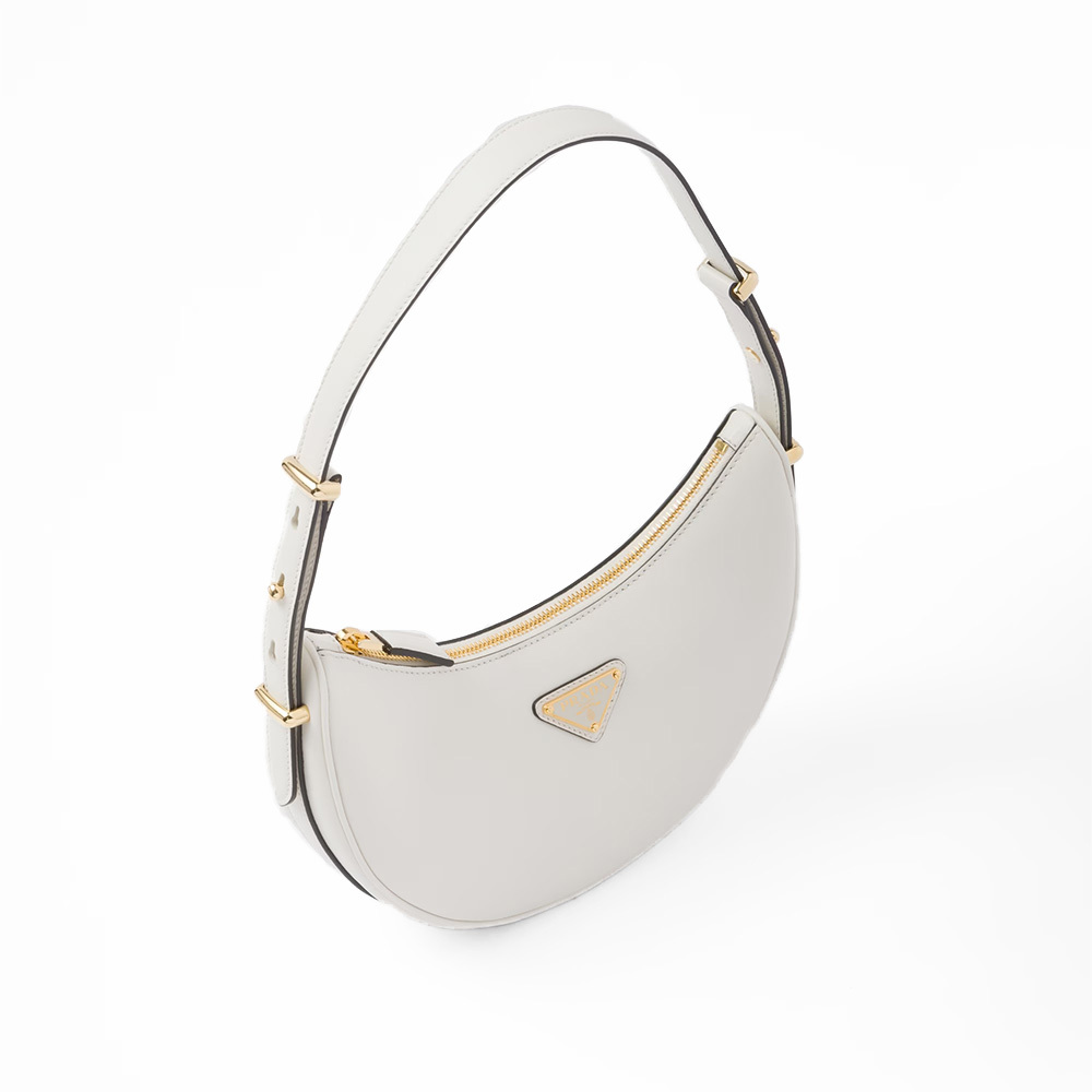 PRADA(プラダ) プラダ アーケ レザーショルダーバッグ ホワイト