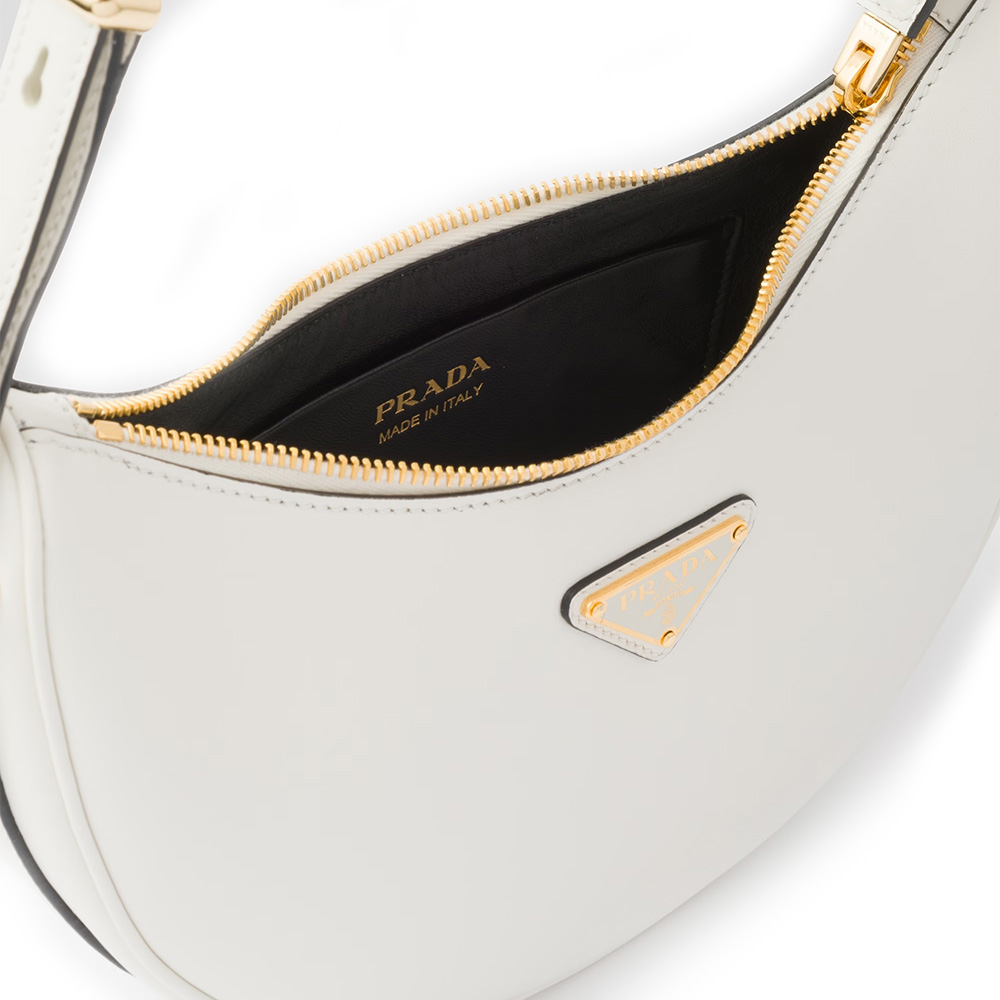 PRADA(プラダ) プラダ アーケ レザーショルダーバッグ ホワイト