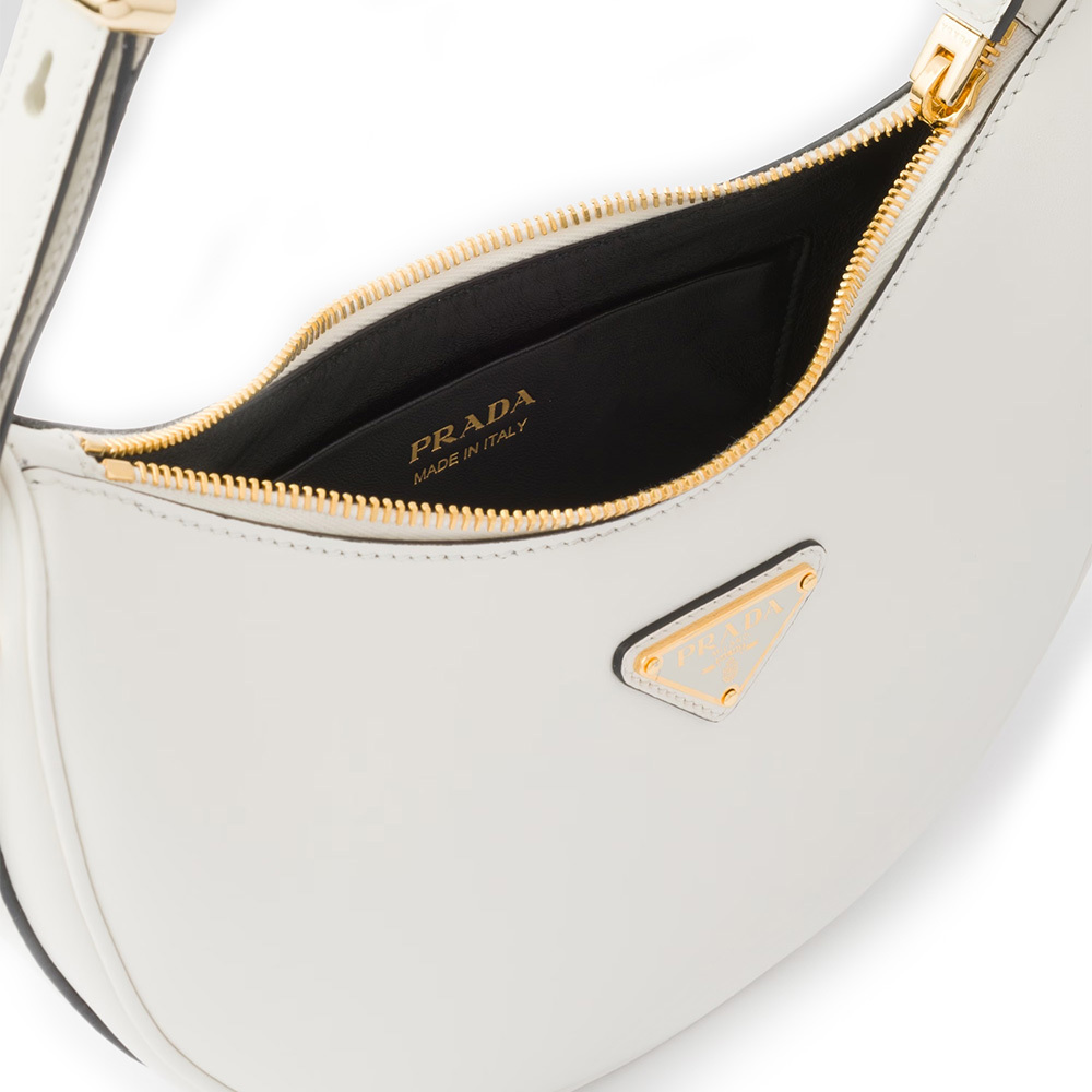 PRADA(プラダ) プラダ アーケ レザーショルダーバッグ ホワイト