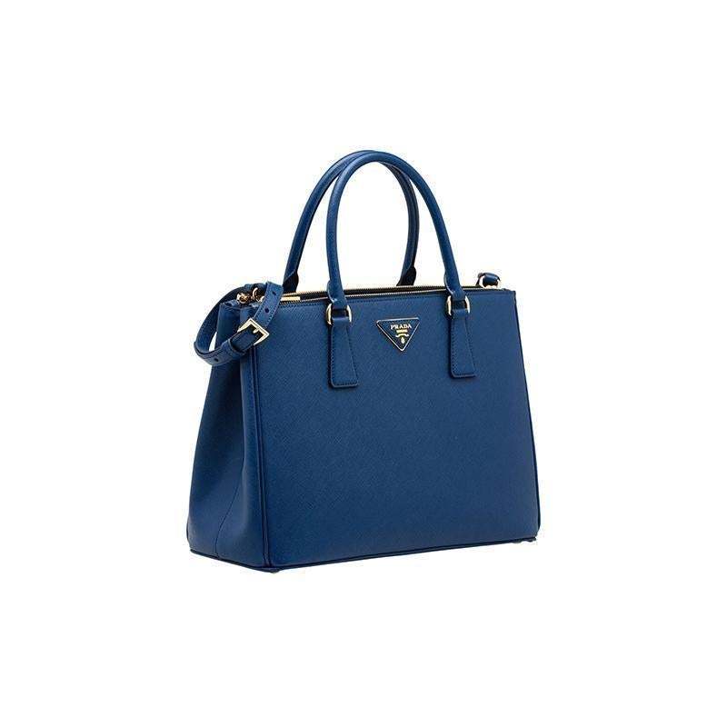 PRADA(プラダ) ガレリア ミディアム バッグ ブルー