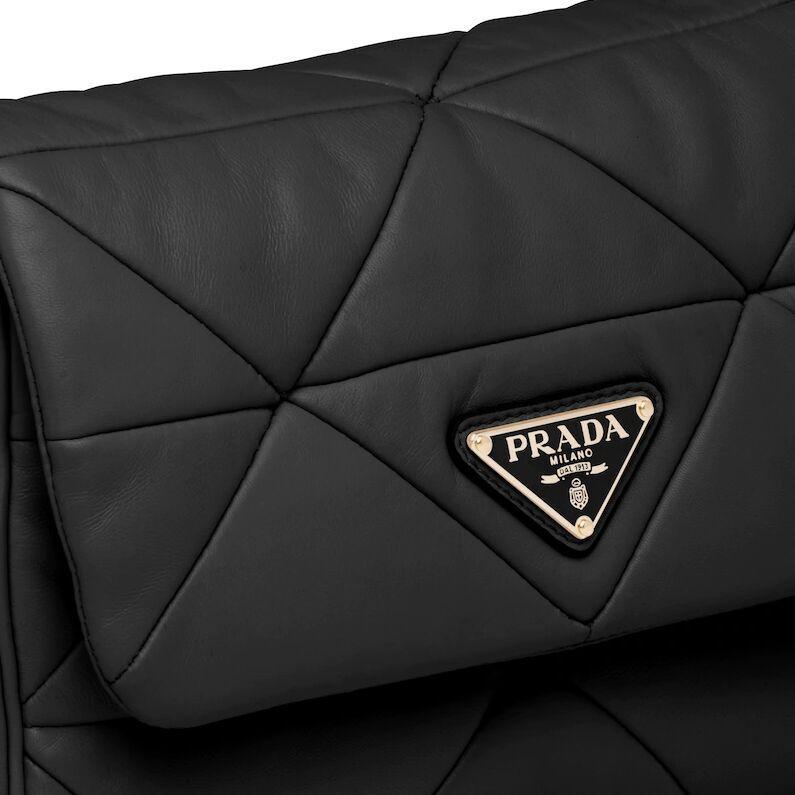 PRADA(プラダ) システムナッパレザーパッチワークバッグ ブラック