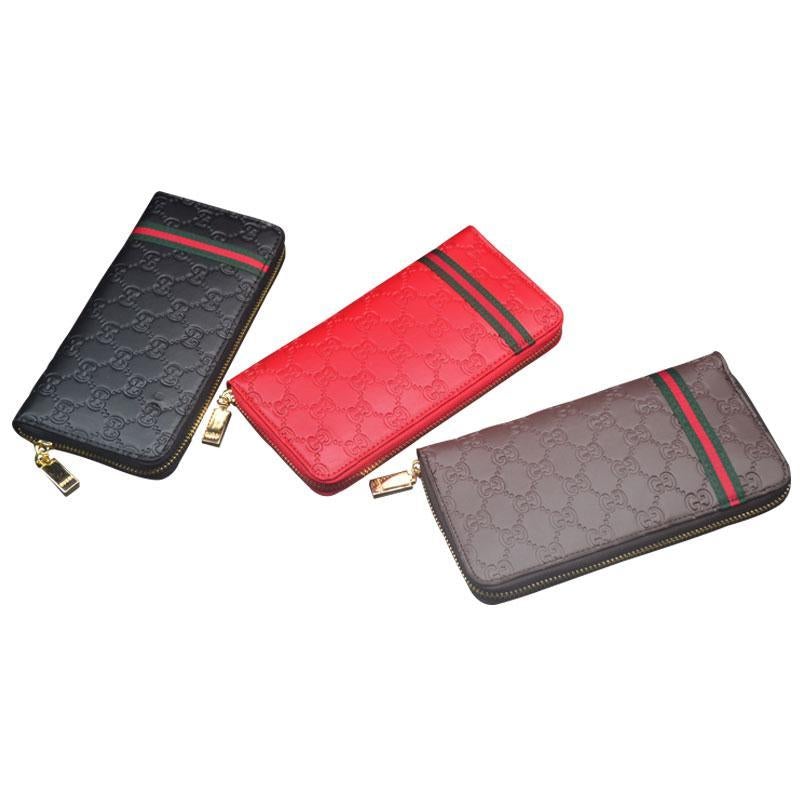 GUCCI(グッチ) ジップロゴ長財布 3色