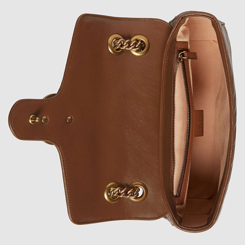 GUCCI(グッチ) 〔GGマーモント〕キルティング スモール ショルダーバッグ