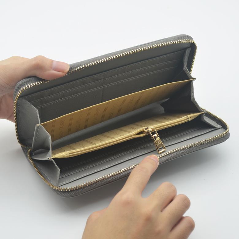 PRADA(プラダ) サフィアーノレザー 財布 グレー