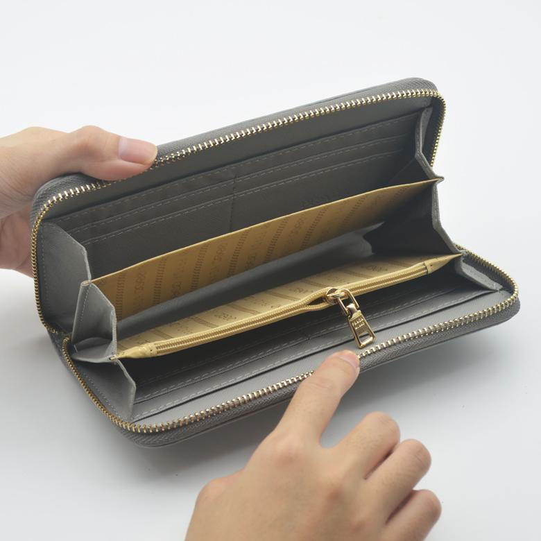 PRADA(プラダ) サフィアーノレザー 財布 グレー