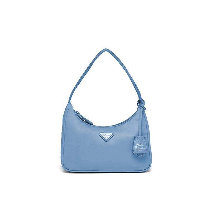 PRADA(プラダ) Re-Edition 2000 ナイロン ミニバッグ ブルー