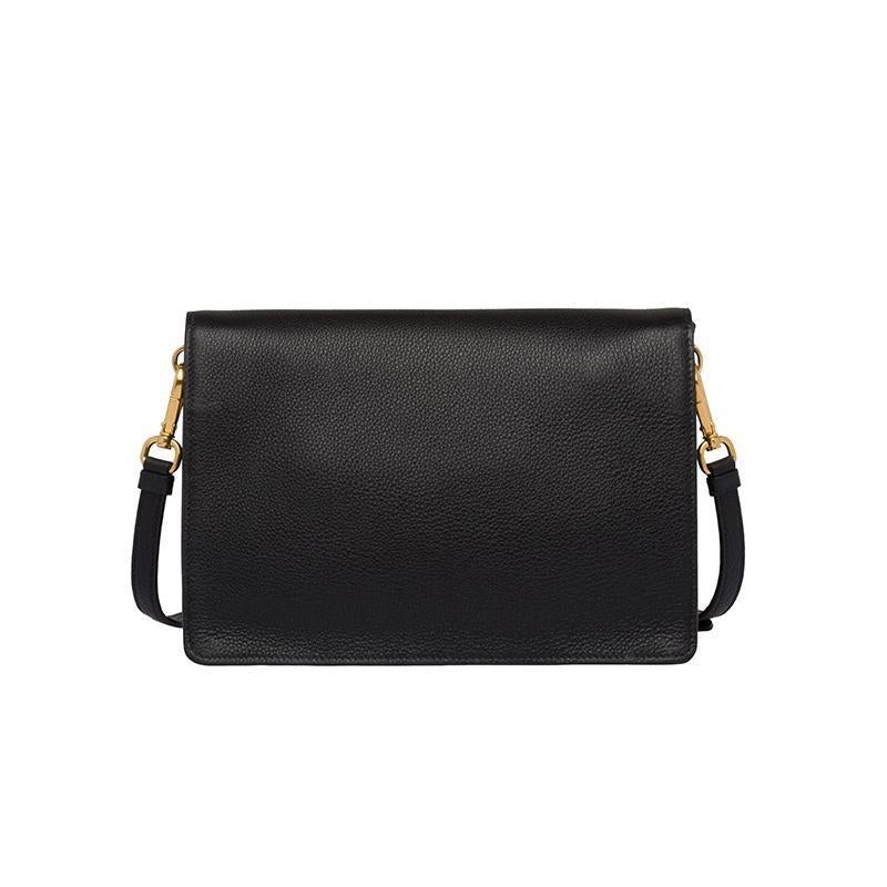 PRADA(プラダ) レザー ショルダーバッグ ブラック