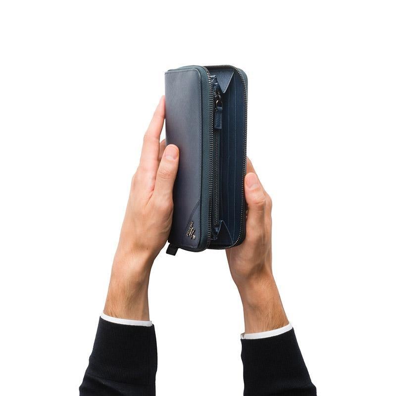 PRADA(プラダ) サフィアーノレザー 財布 ネイビー