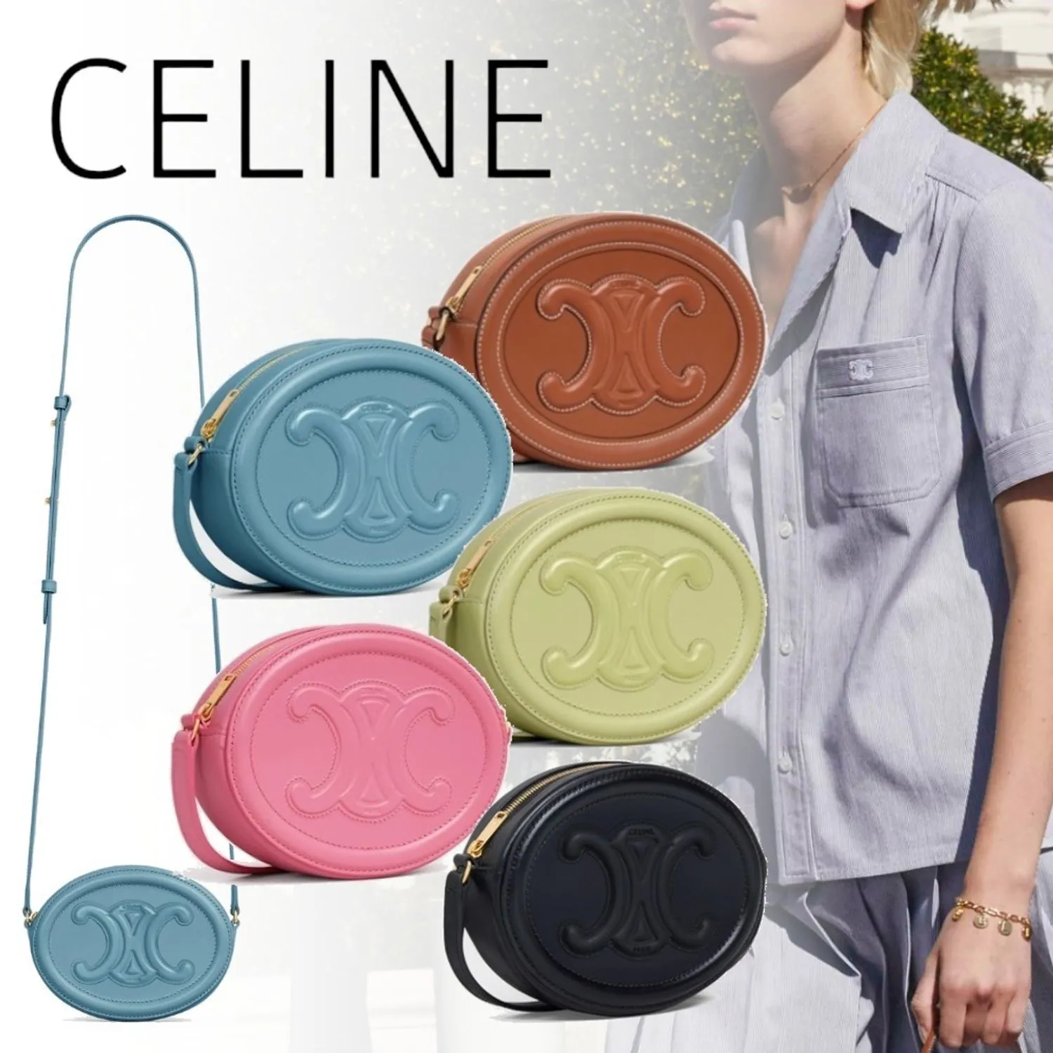 クロスボディ オーバルパース CROSSBODY OVAL PURSE【CELINE】