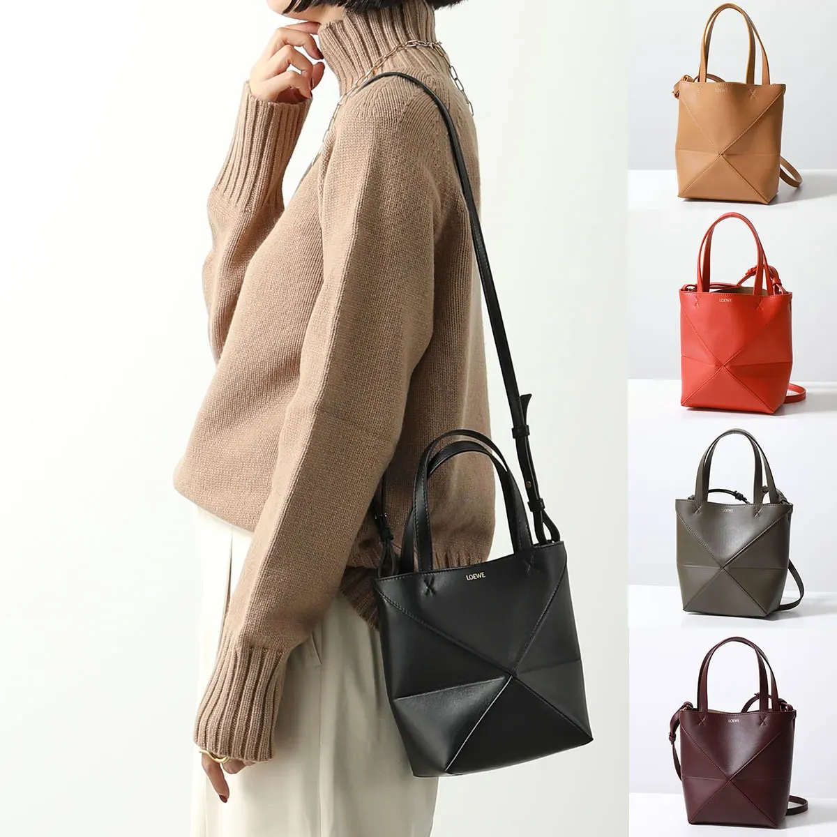 LOEWE トートバッグ A657V25X01 PUZZLE FOLD TOTE MINI