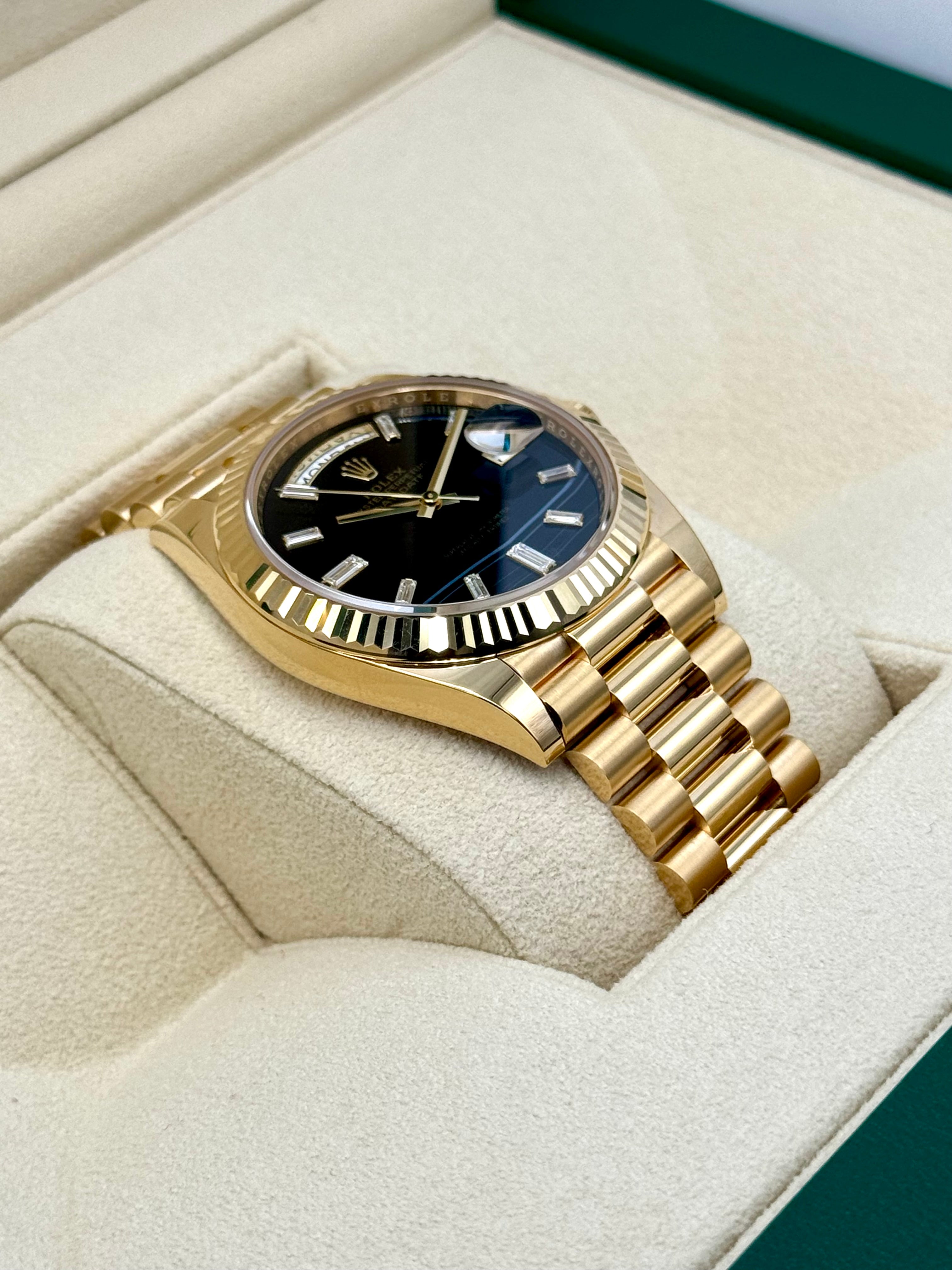 NEW ロレックス デイデイト 40mm 228238 ブラックオニキスダイヤダイヤル