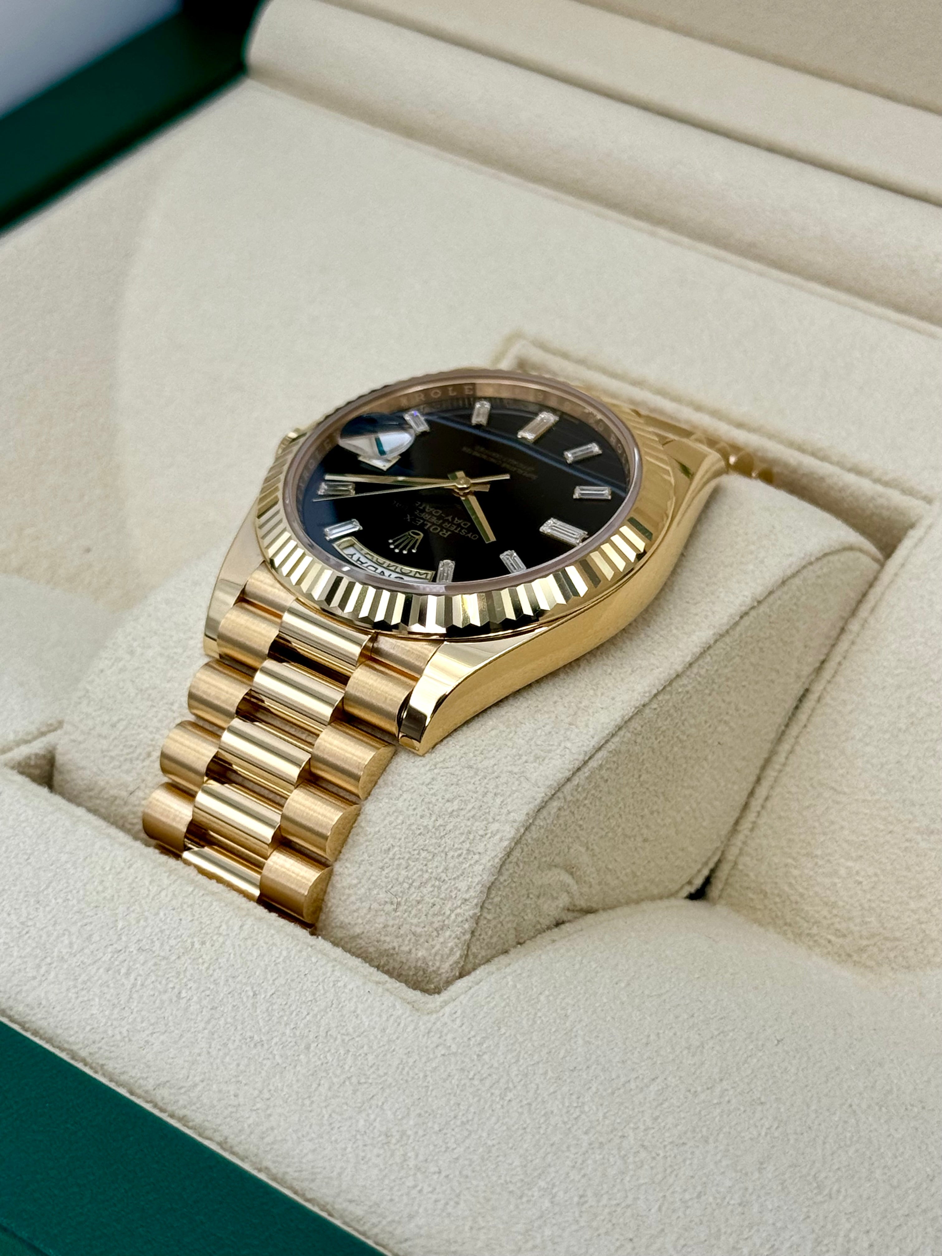NEW ロレックス デイデイト 40mm 228238 ブラックオニキスダイヤダイヤル
