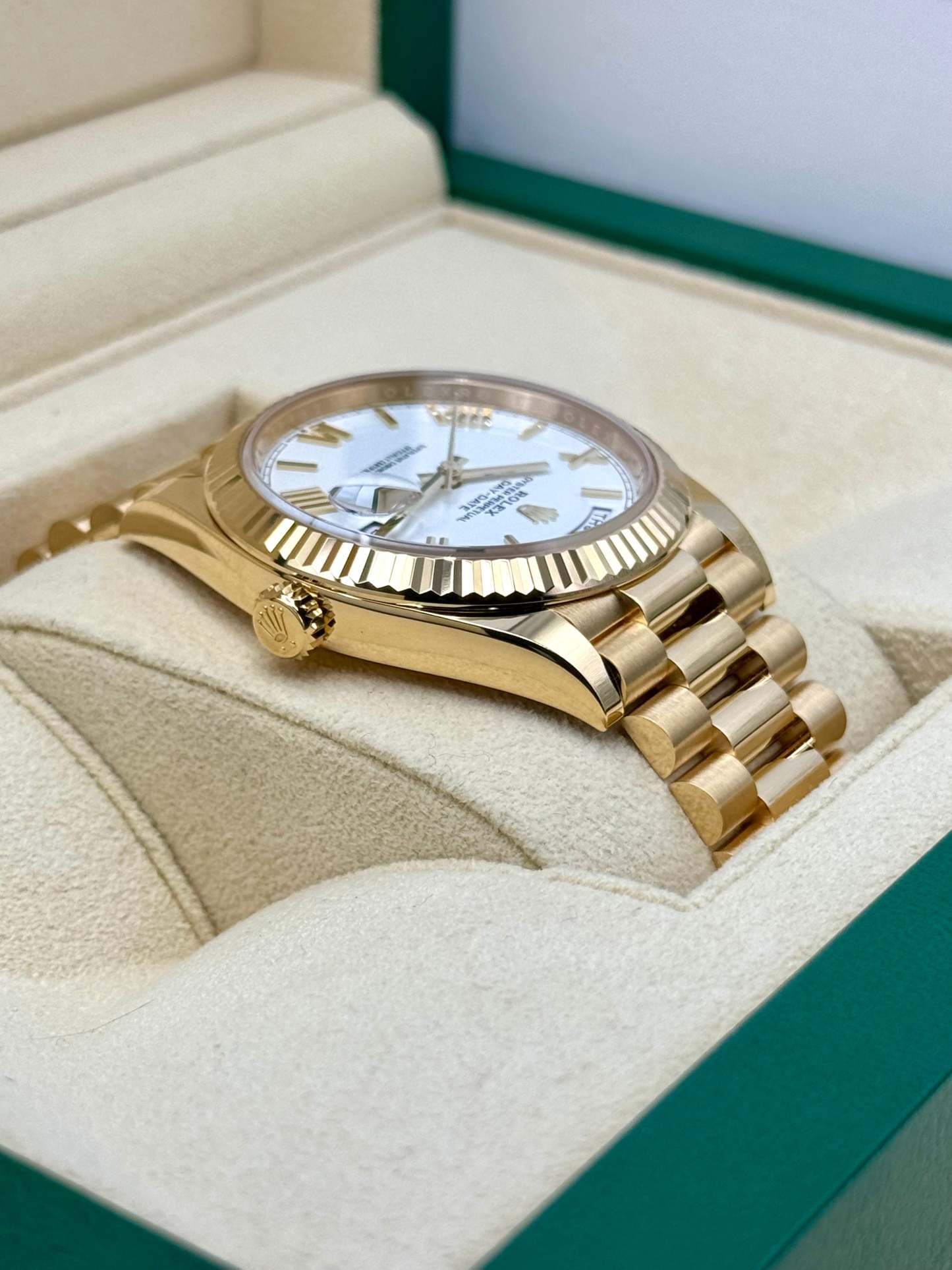 2022 ロレックス デイデイト 40mm 228238 プレジデンシャル ホワイトダイヤル