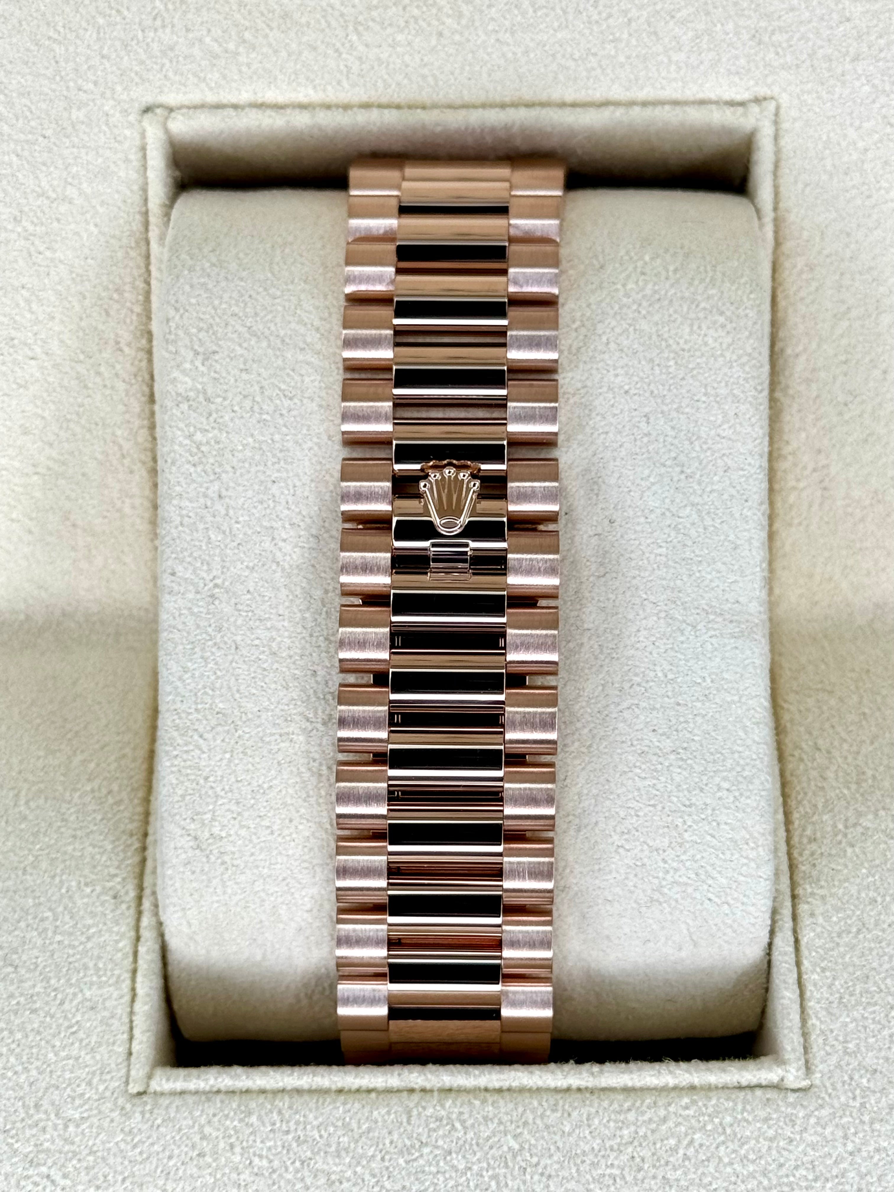 2024 ロレックス デイデイト 40mm 228235 ローズゴールド チョコレートダイヤル