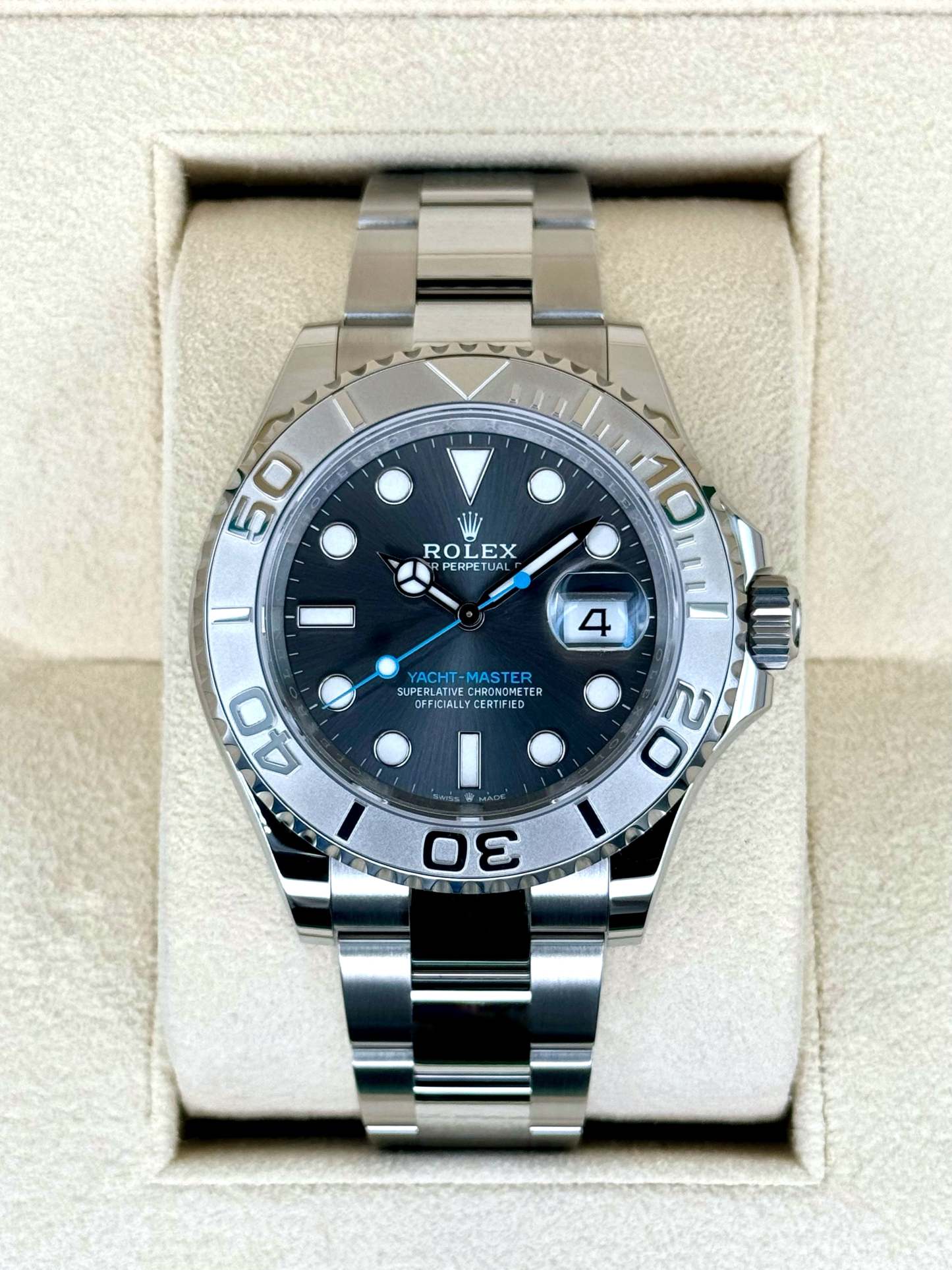 NEW 2024 ロレックス ヨットマスター 40mm 126622 ステンレススティール ロジウム文字盤