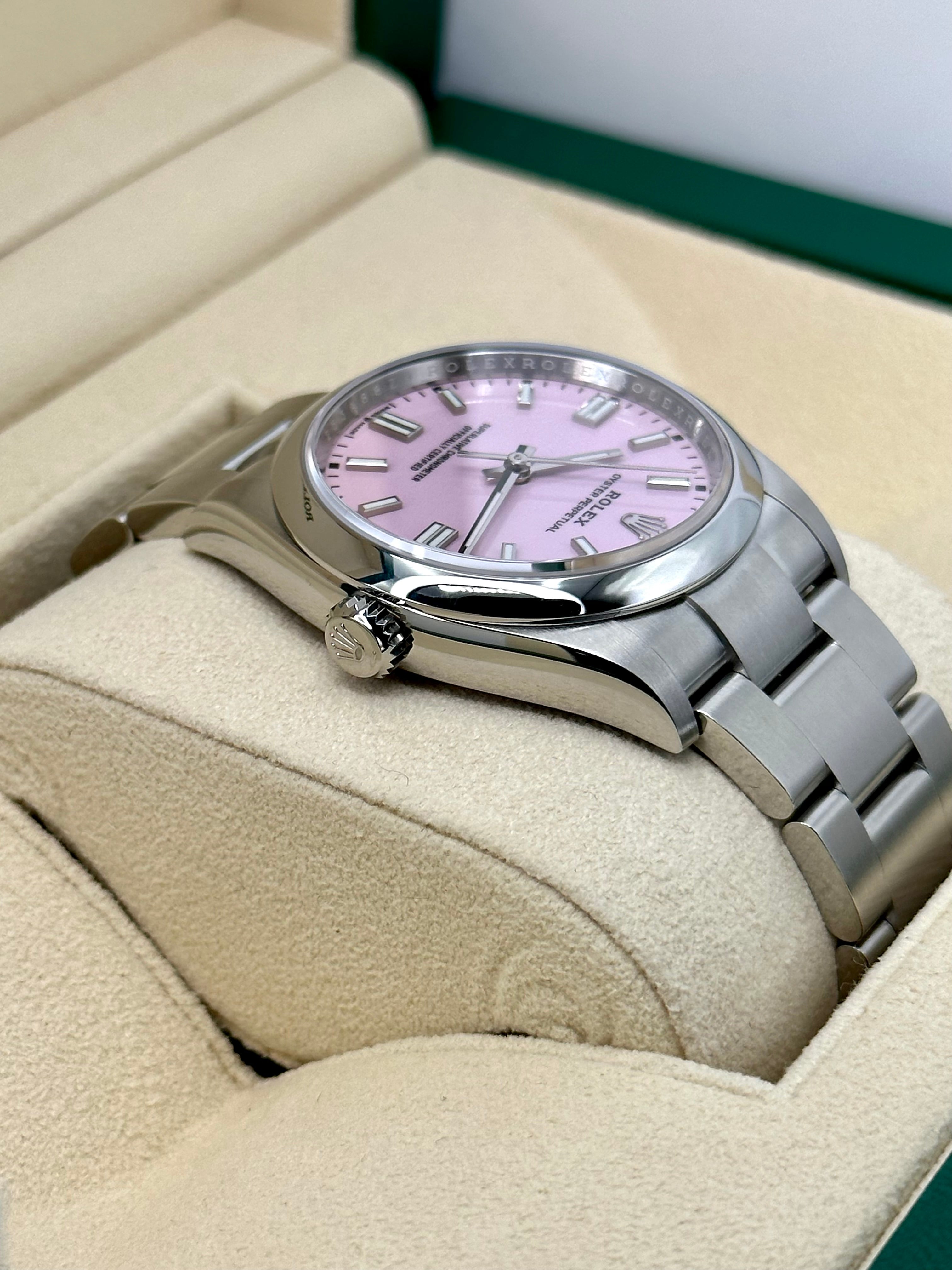NEW 2024 ロレックス オイスターパーペチュアル 36mm 126000 キャンディピンクダイヤル