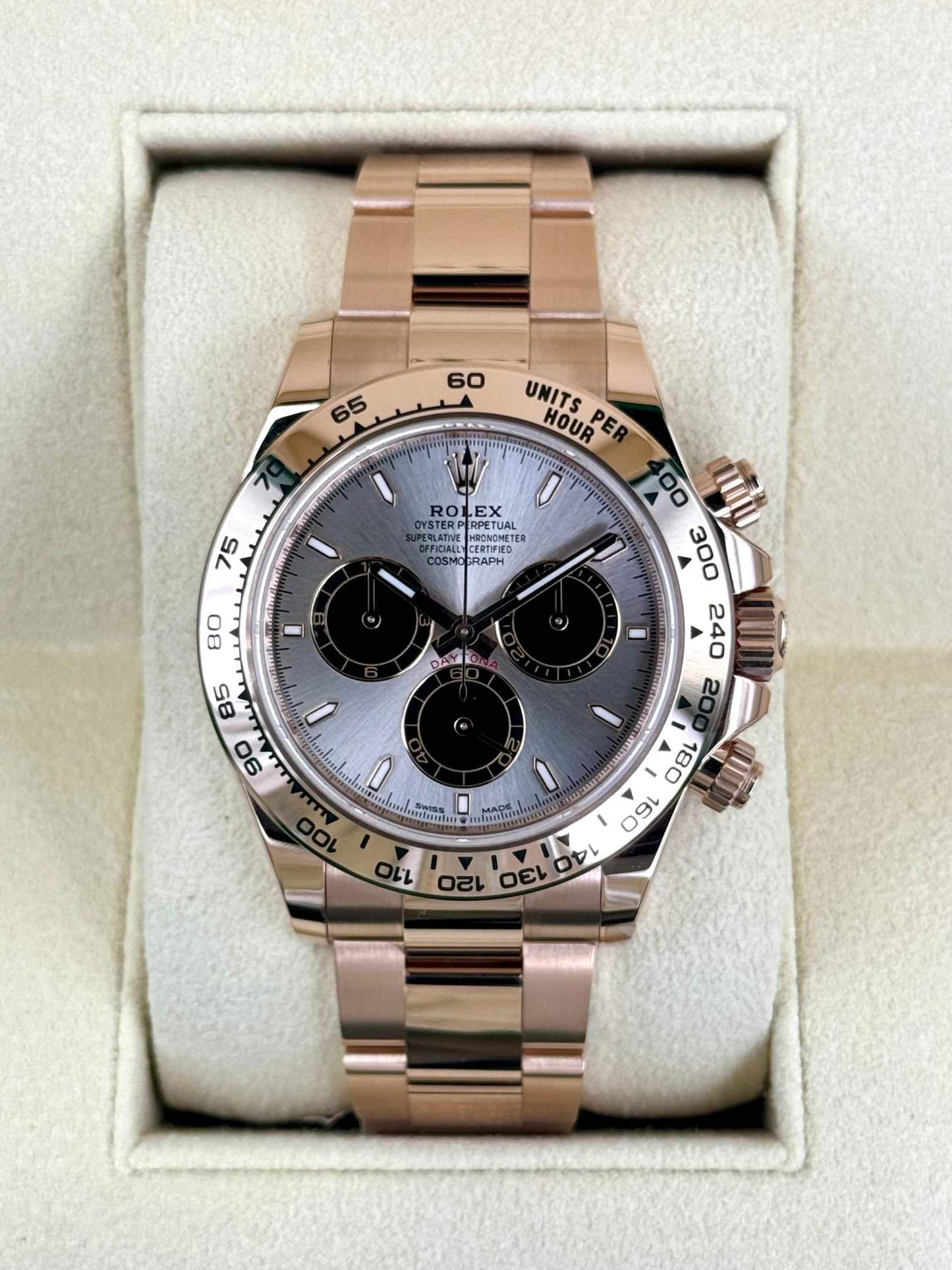 NEW 2024 ロレックス デイトナ 40mm 126505 ローズゴールドサンダストダイヤル