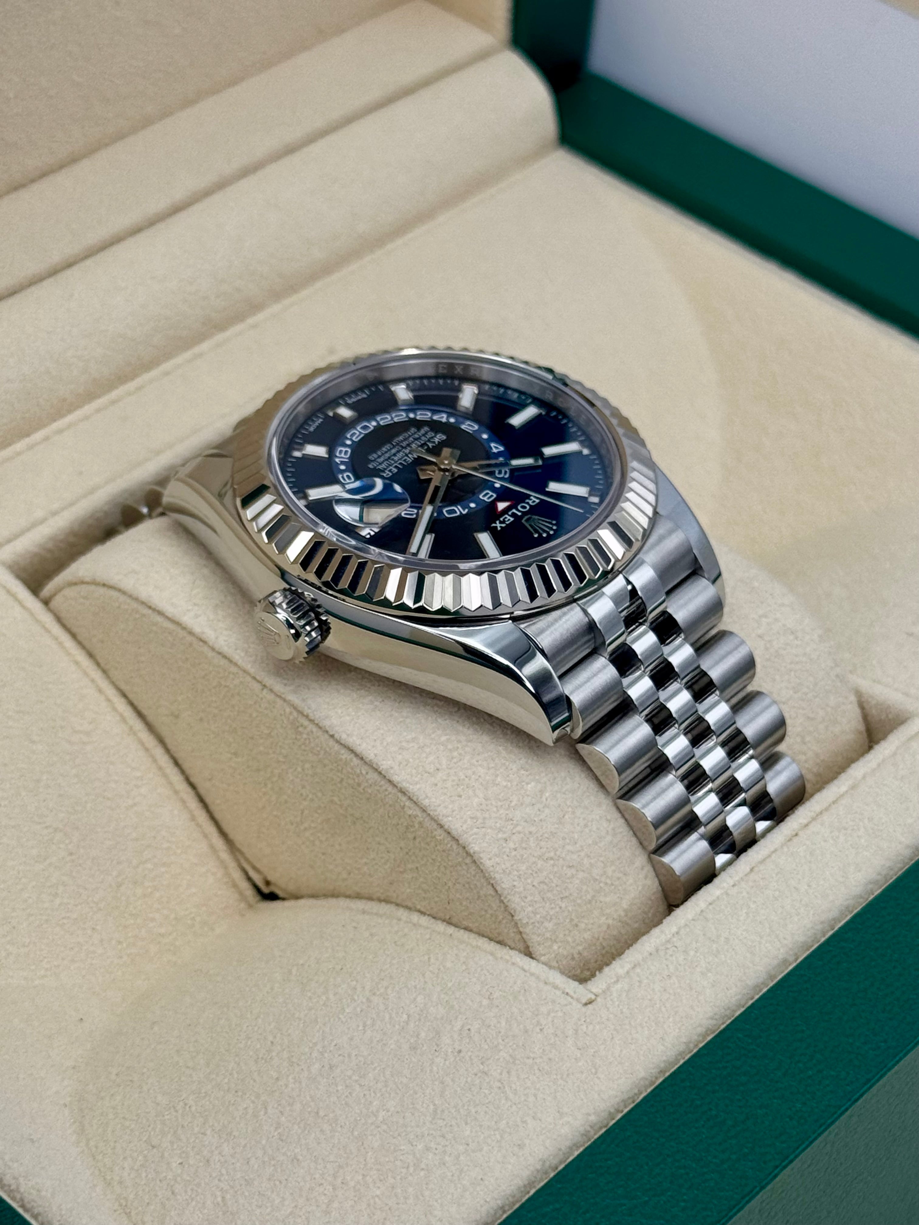 2022 スカイドゥエラー 42mm 326934 ステンレススティール ジュビリー ブルーダイヤル