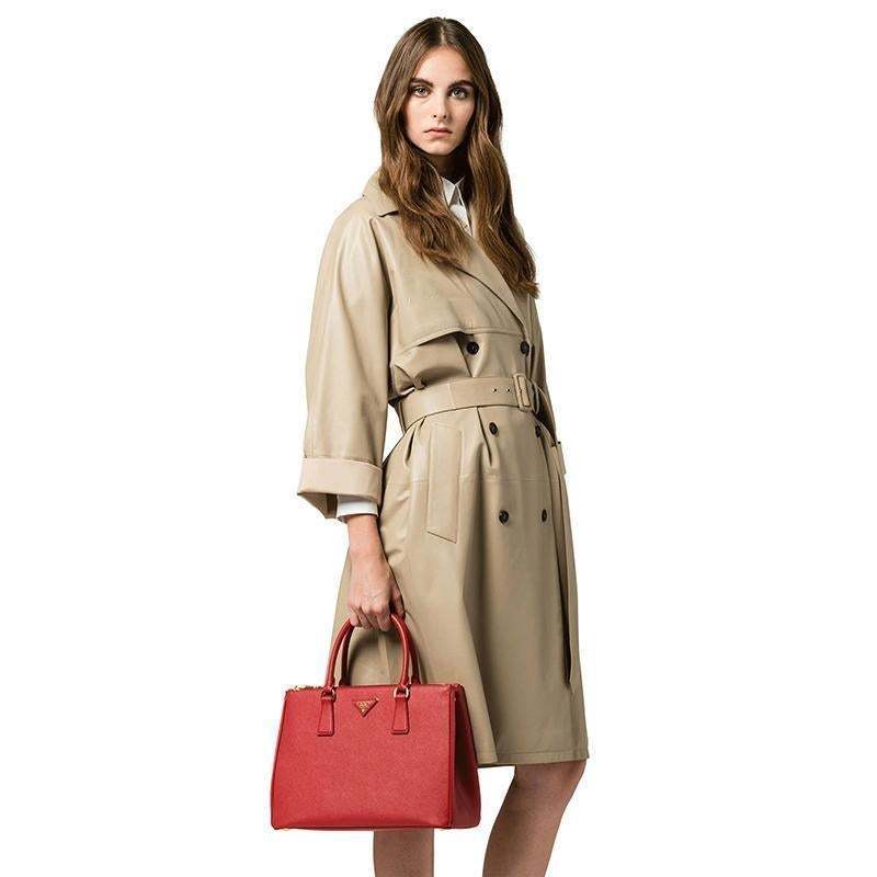 PRADA(プラダ) ガレリア ミディアム バッグ レッド