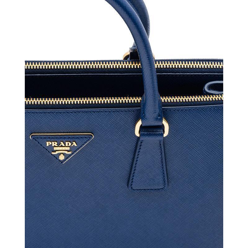 PRADA(プラダ) ガレリア ミディアム バッグ ブルー