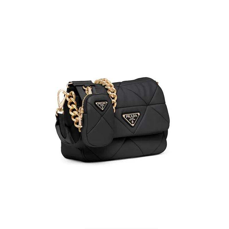 PRADA(プラダ) システムナッパレザーパッチワークバッグ ブラック