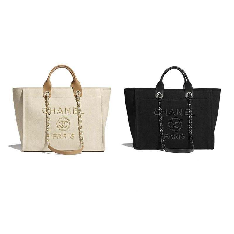 CHANEL(シャネル) CC パール ラージ ショッピング バッグ 2色