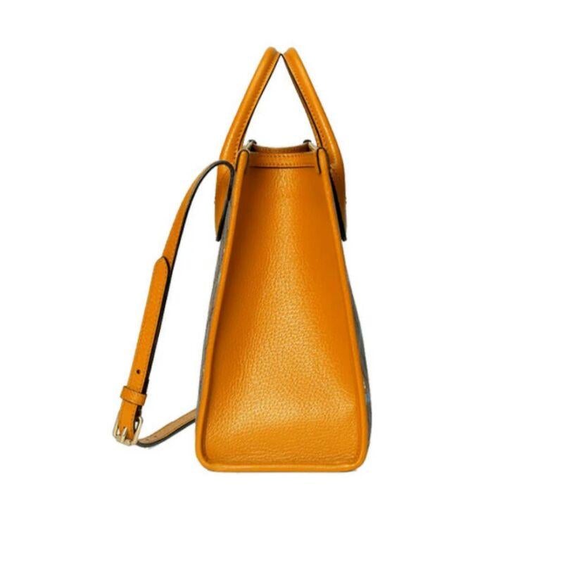 【GUCCI×KAIジョイントモデル】グッチテディベアプリントキャンバス寄木細工トートワンショルダーショッピングバッグベージュ/エボニー