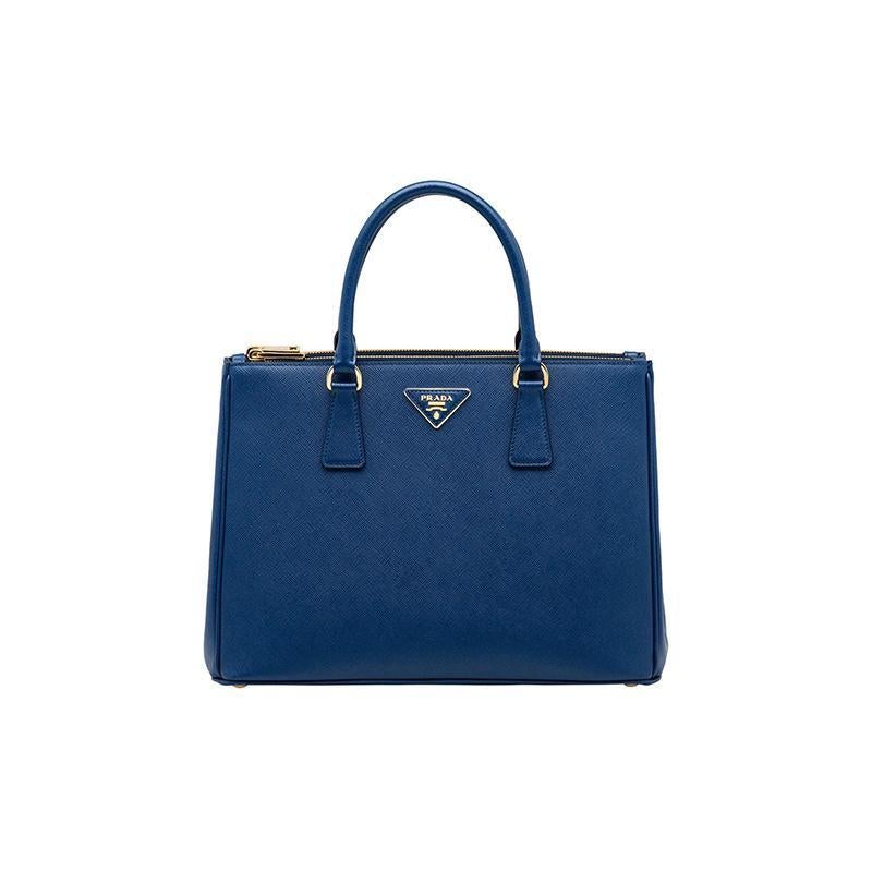 PRADA(プラダ) ガレリア ミディアム バッグ ブルー