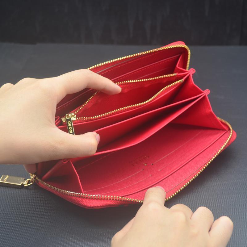 GUCCI(グッチ) ジップロゴ長財布 3色