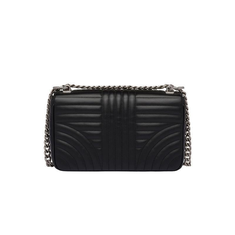 PRADA(プラダ) ダイアグラム レザー ショルダーバッグ ブラック