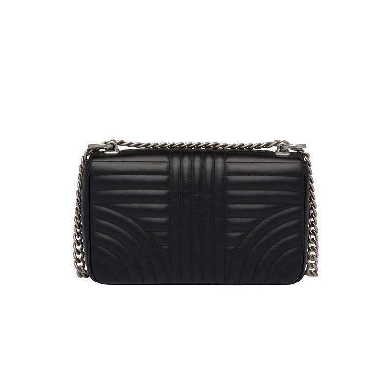 PRADA(プラダ) ダイアグラム レザー ショルダーバッグ ブラック