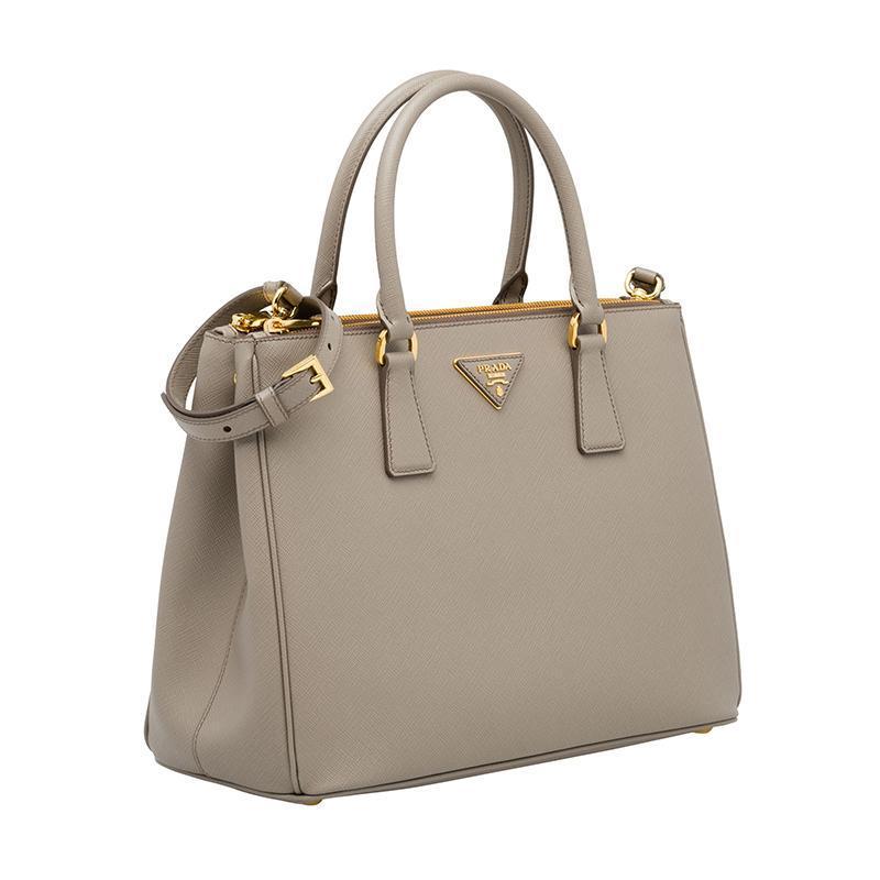 PRADA(プラダ) ガレリア ミディアム バッグ グレー