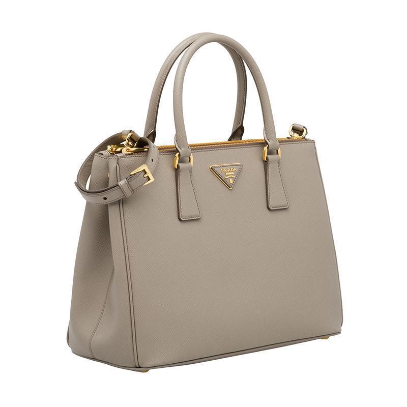 PRADA(プラダ) ガレリア ミディアム バッグ グレー