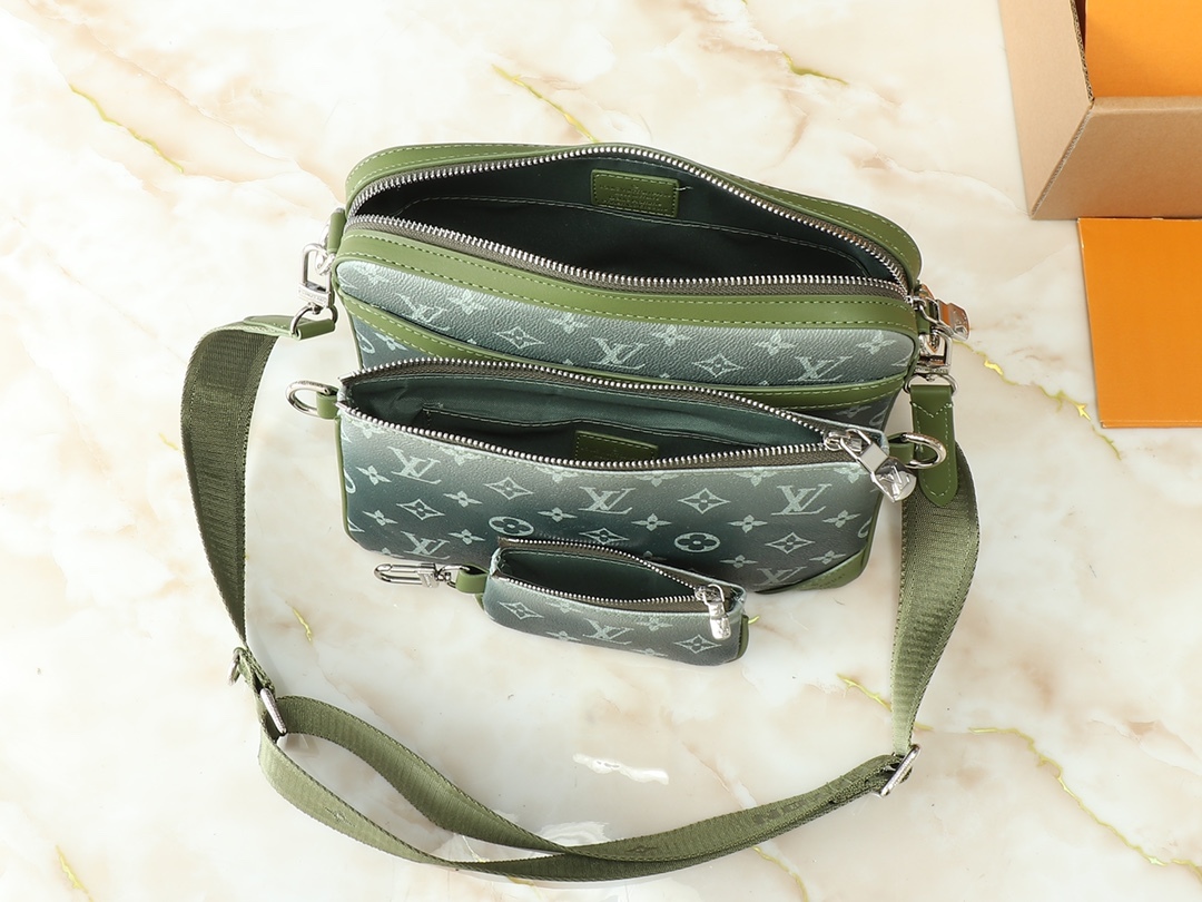 ルイヴィトンの M11592 と M69443 漸変色 男性用バッグ 3 点セットシリーズは、洗練されたデザインと機能性が魅力的です。