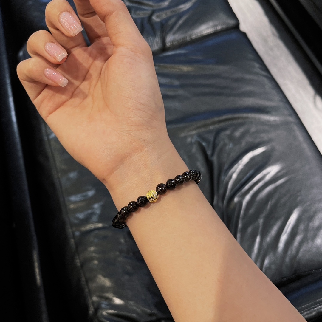 Chrome Hearts（クロム・ハーツ）のクリスタルバーム クリスタルビーズのハンドブレスレット