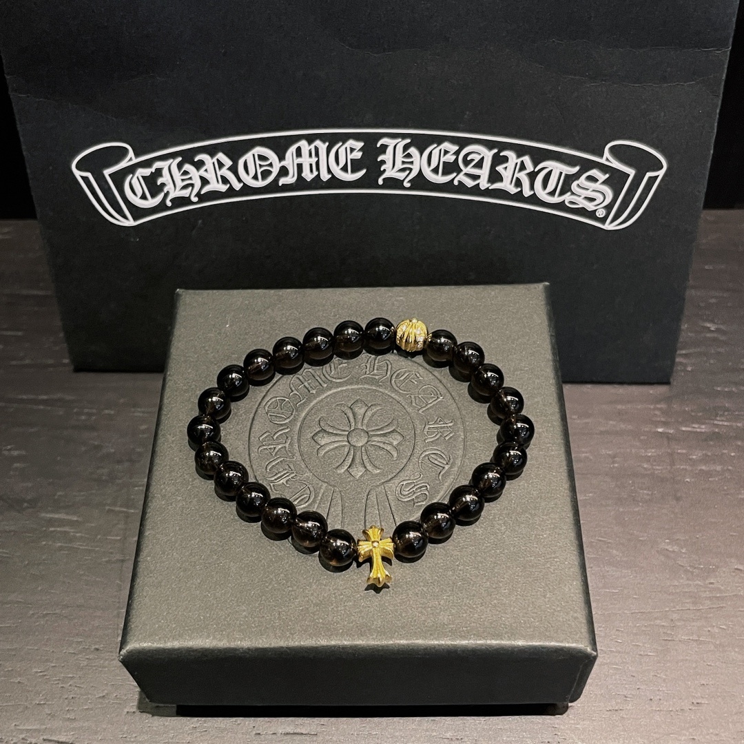 Chrome Hearts（クロム・ハーツ）のクリスタルバーム クリスタルビーズのハンドブレスレット