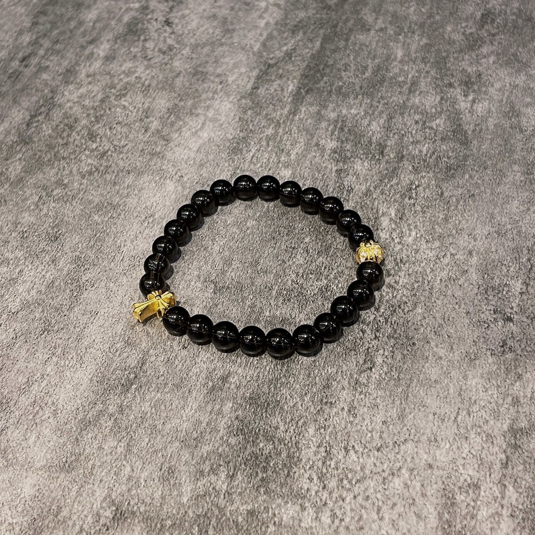 Chrome Hearts（クロム・ハーツ）のクリスタルバーム クリスタルビーズのハンドブレスレット