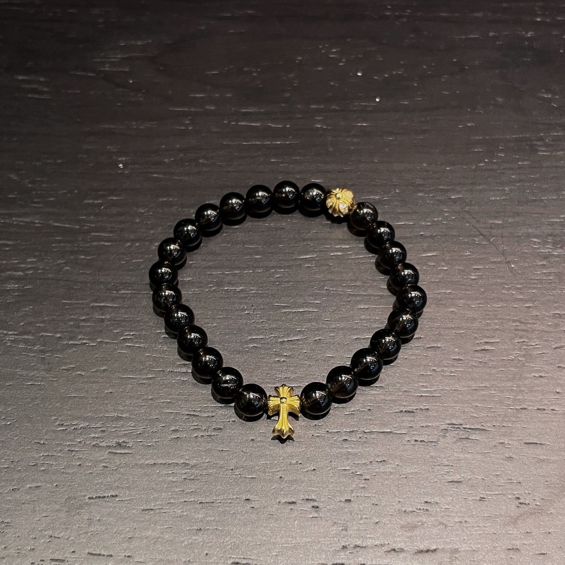 Chrome Hearts（クロム・ハーツ）のクリスタルバーム クリスタルビーズのハンドブレスレット