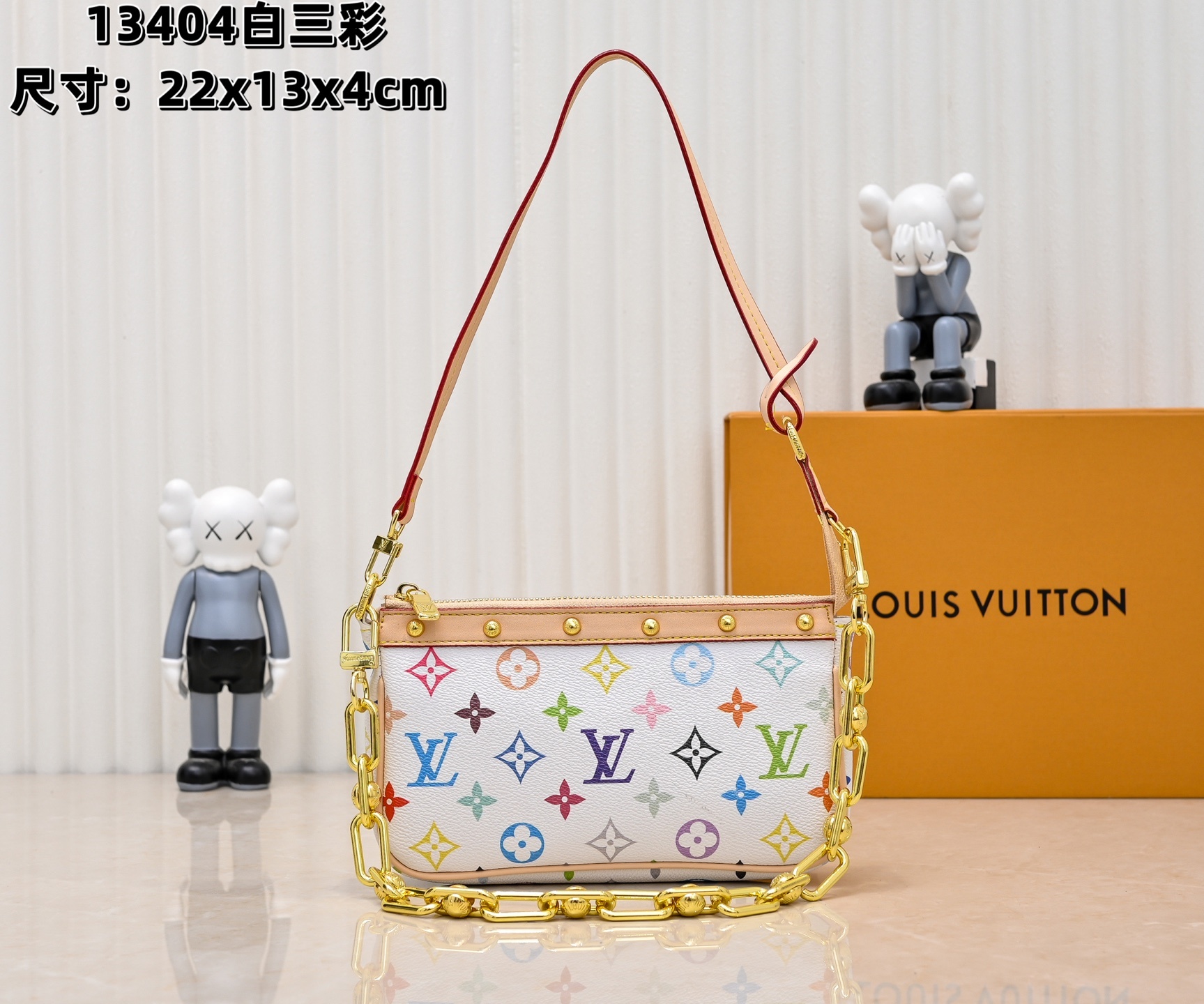 M13404 ブラックトーン ホワイトトーン この Pochette Accessoires ハンドバッグは