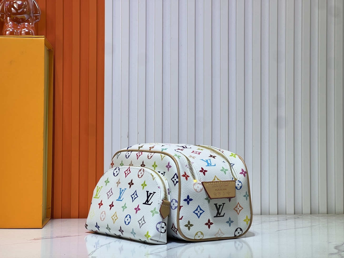 アップグレード オリジナル 2 ピース セット 村上隆白三彩 M47528 M13669。