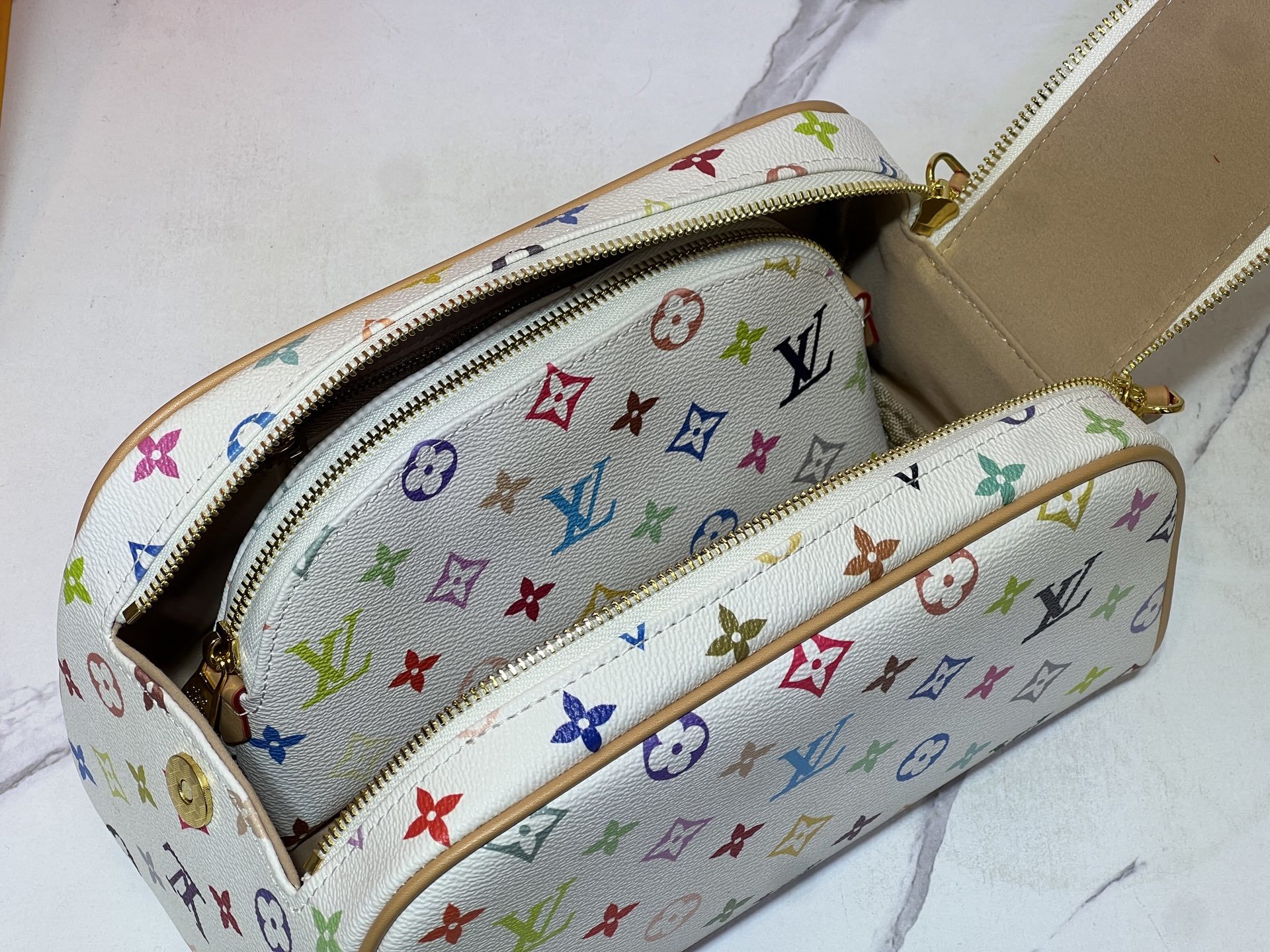 アップグレード オリジナル 2 ピース セット 村上隆白三彩 M47528 M13669。
