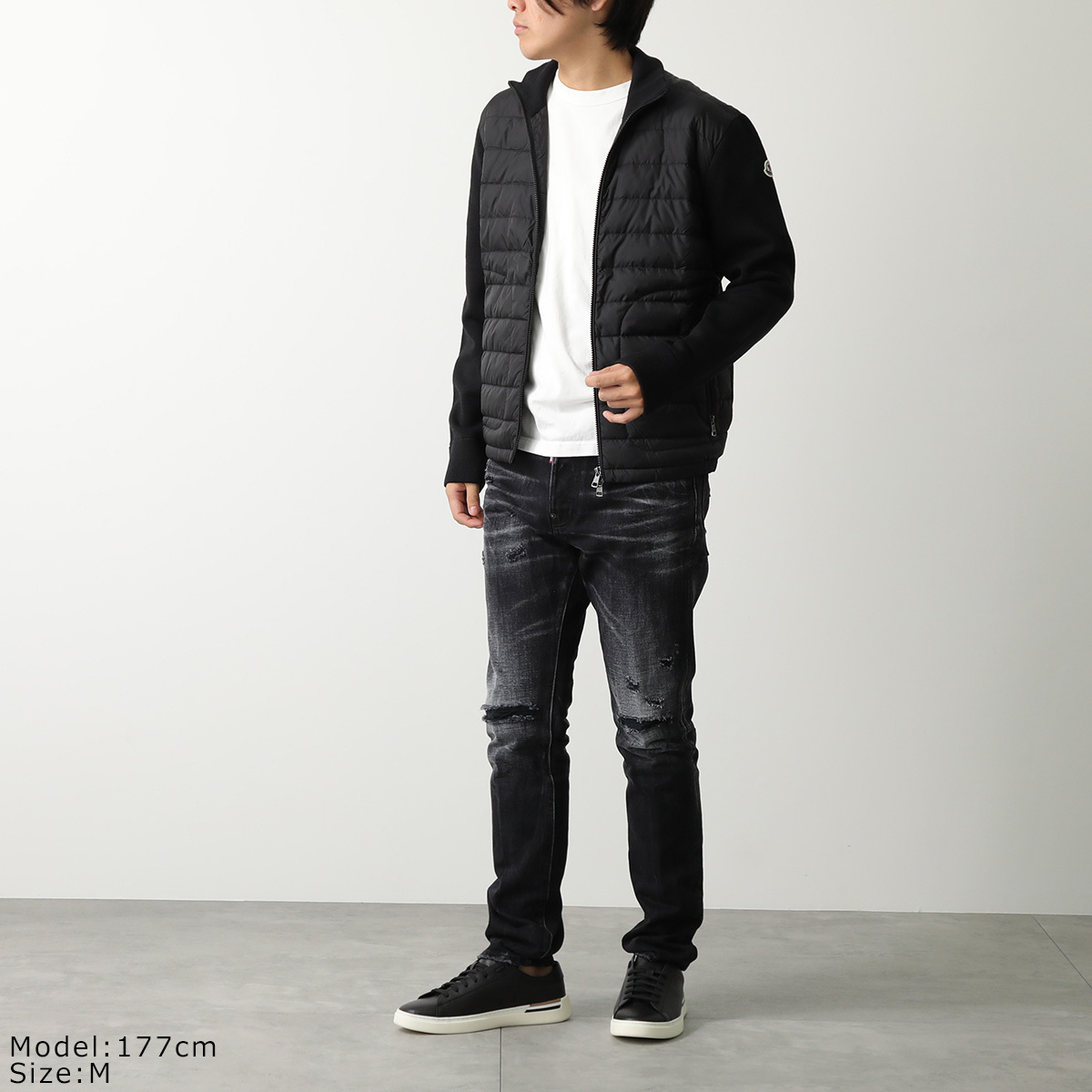 MONCLER ダウンジャケット 9B50700 A9341 ニットブルゾン