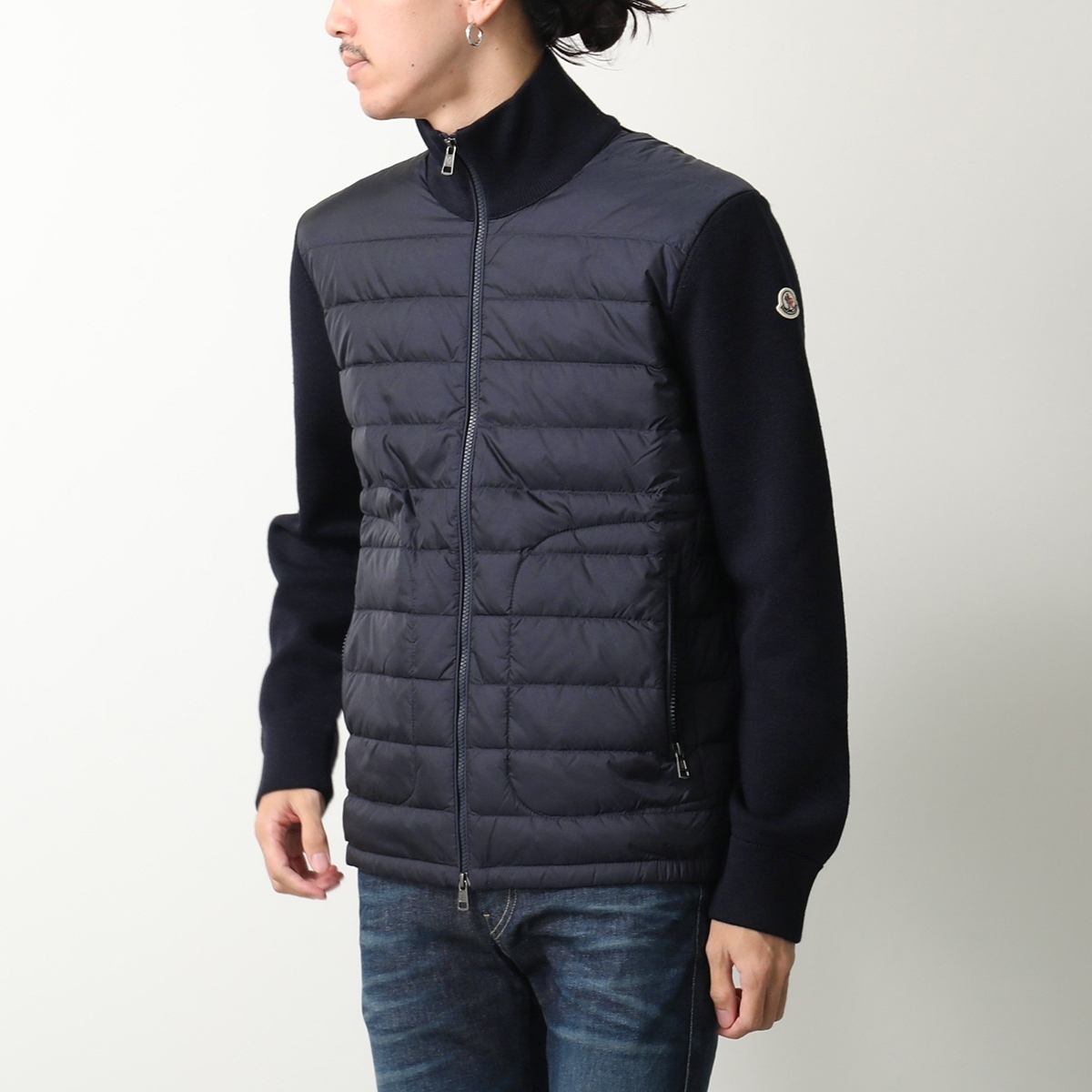 MONCLER ダウンジャケット 9B50700 A9341 ニットブルゾン