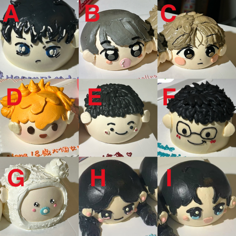 3吋蛋糕 (有頭髮)