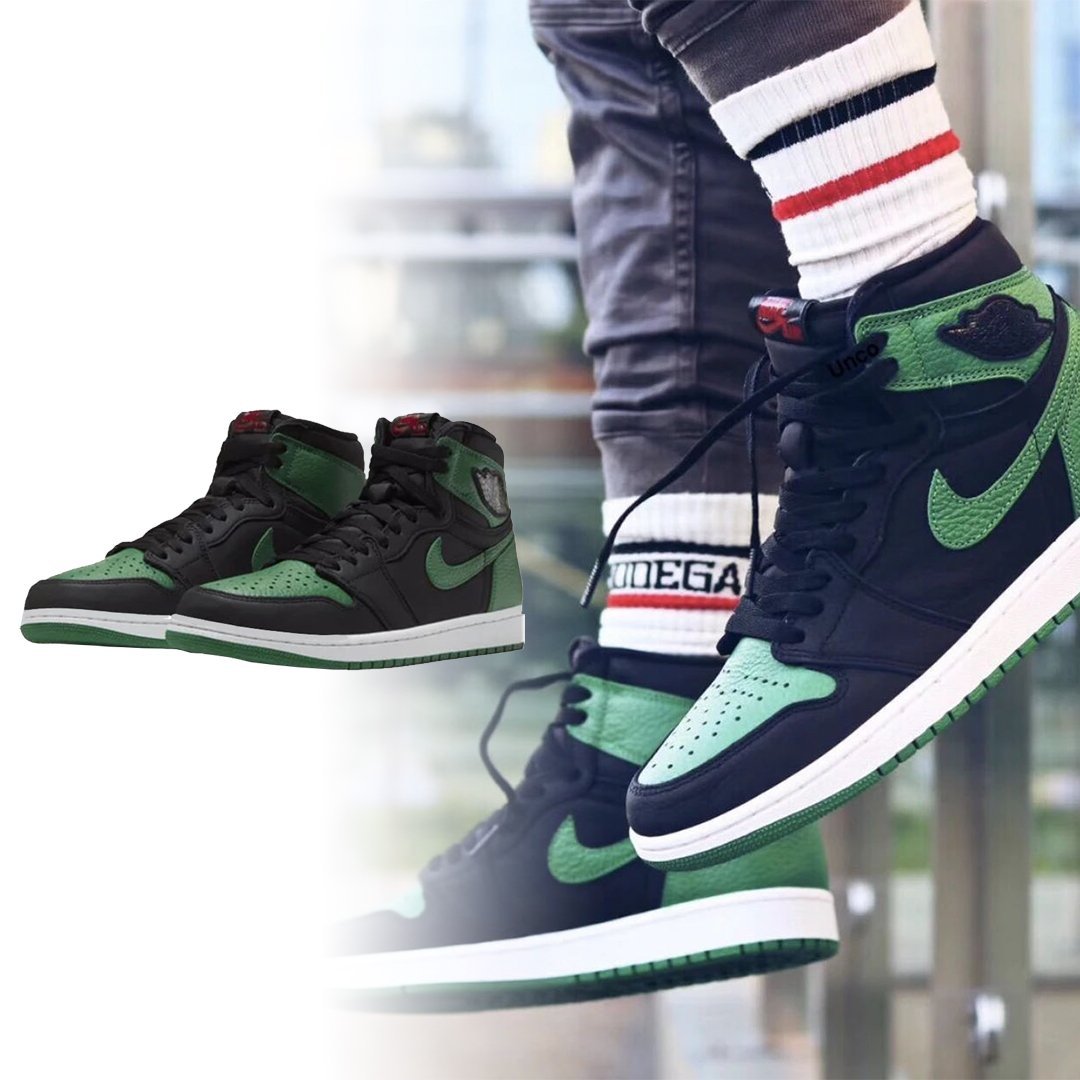 “Bred”の配色パターンを採用した Jordan Brandジョーダン ブランド“Pine Green” が登場