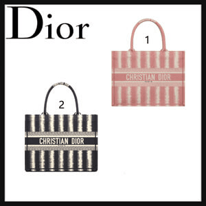 BOOK TOTE スモールバッグ D-Stripes エンブロイダリー 3色