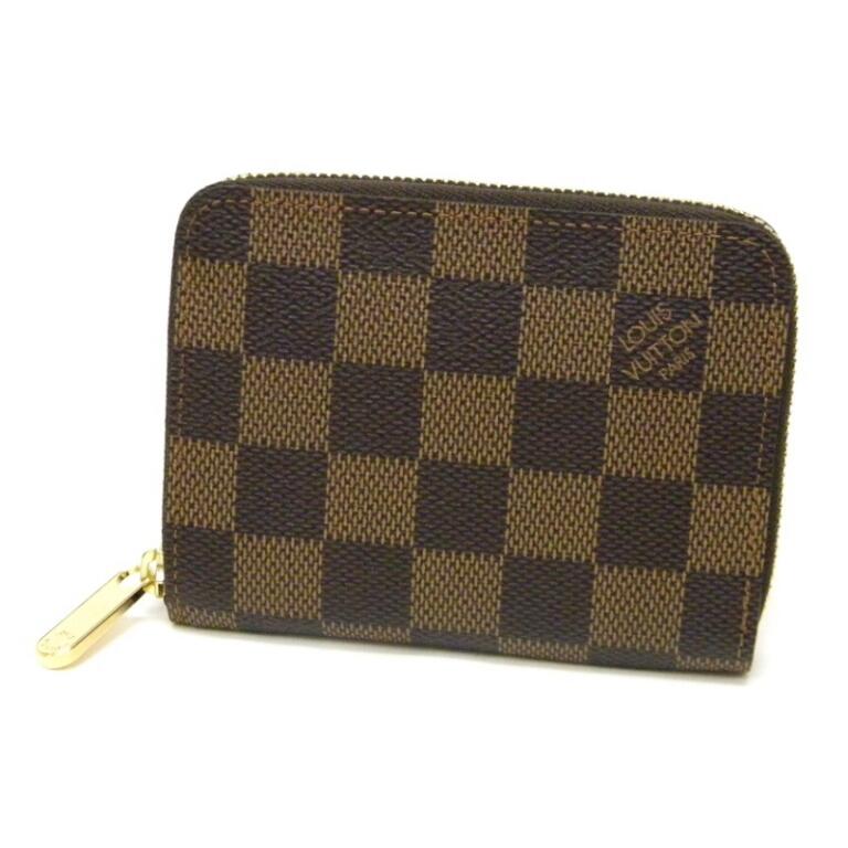 ルイヴィトン LV N63070 ジッピーコインパース ダミエ 小銭入れ カードケース 男女兼用 美品