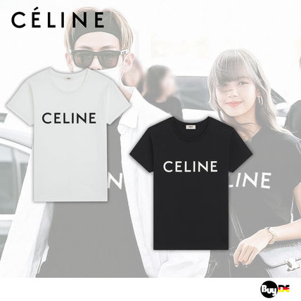 ★CELINE★ セリーヌ プリントクラシック ラウンドネック シャツ