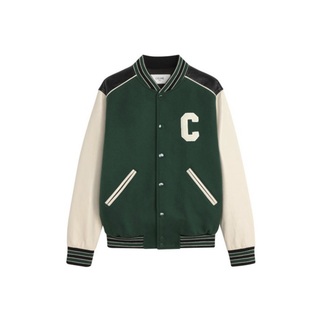 celine SS21 野球のユニフォーム グリーン