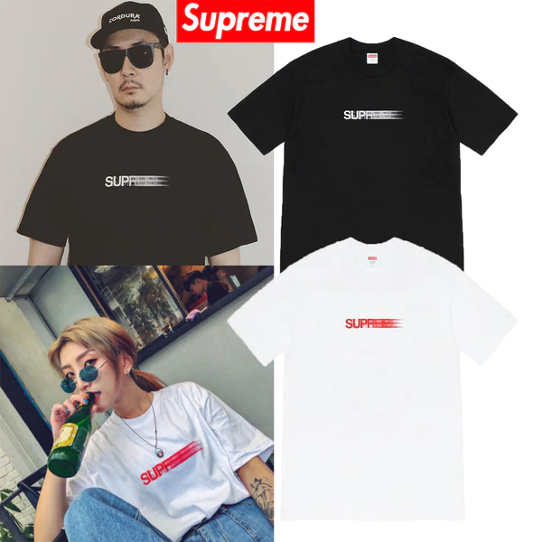 Supreme Motuion Tee20SSファントムボックスロゴ半袖メンズおよびレディースTシャツタイド